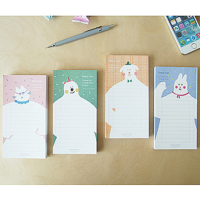 Sunshine blanket checklist notepad Sunshine blanket checklist notepad