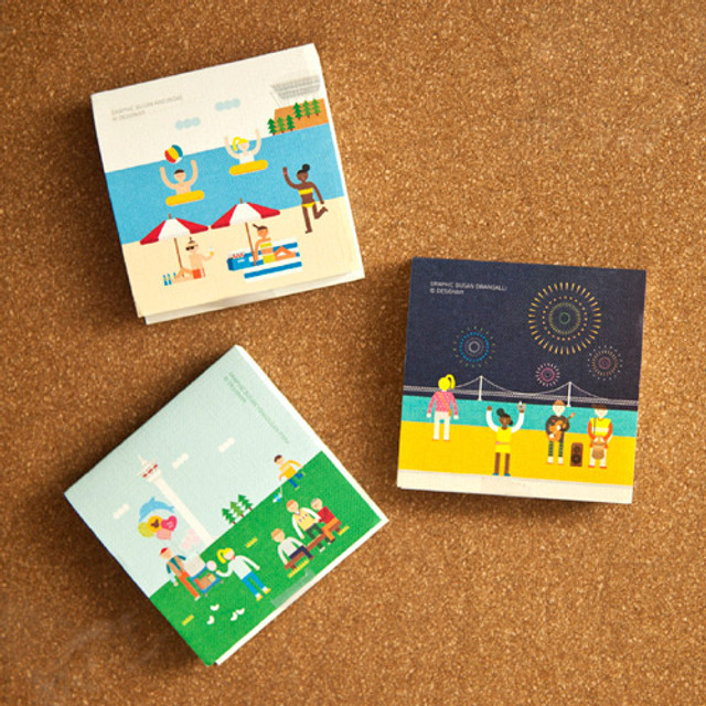DESIGN IVY Graphic busan sticky memo note DESIGN IVY Graphic busan sticky memo note