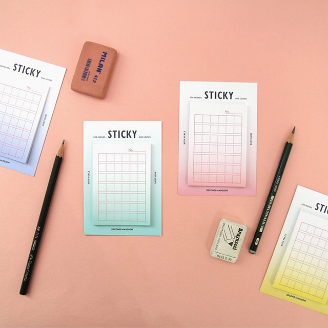 Second Mansion Gradation squared manuscript sticky it memo note Second Mansion Gradation squared manuscript sticky it memo note