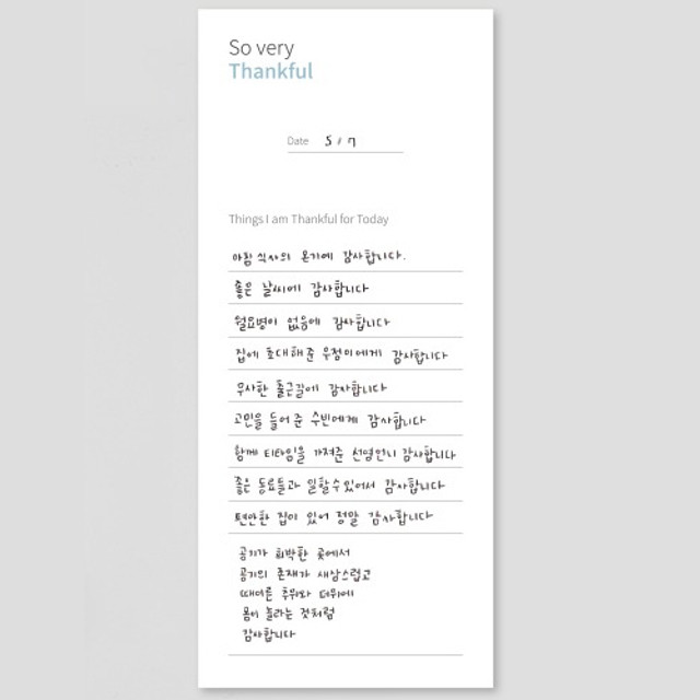 Gungmangzeung The Memo so very thankful diary memo notepad Gungmangzeung The Memo so very thankful diary memo notepad