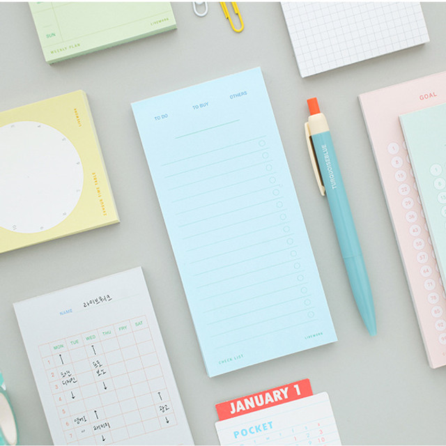 Memory planning notepad Memory planning notepad