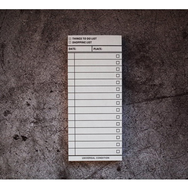 Universal condition Vintage small to do list shopping checklist notepad Universal condition Vintage small to do list shopping checklist notepad