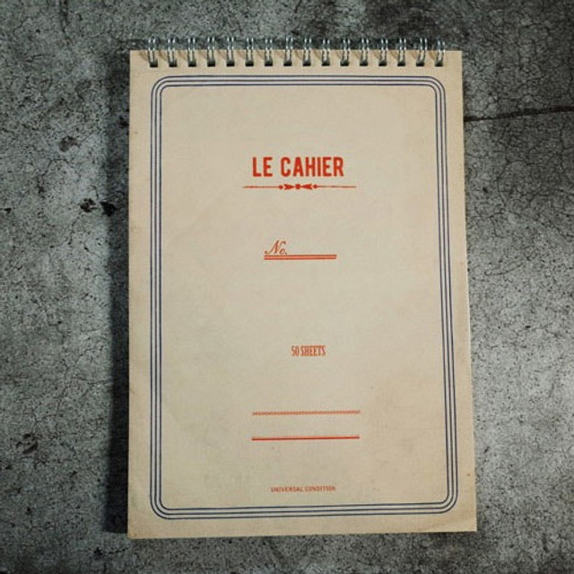 Universal condition Le cahier light A5 size spiral lined notebook Universal condition Le cahier light A5 size spiral lined notebook