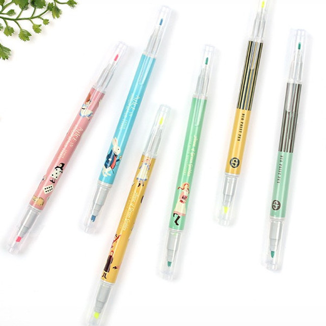 Bookfriends World literature double ended highlighter chisel/fine point set Bookfriends World literature double ended highlighter chisel/fine point set