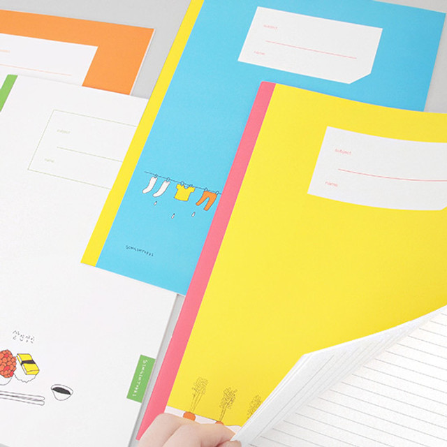 Simsimtokki illustration lined school notebook Simsimtokki illustration lined school notebook