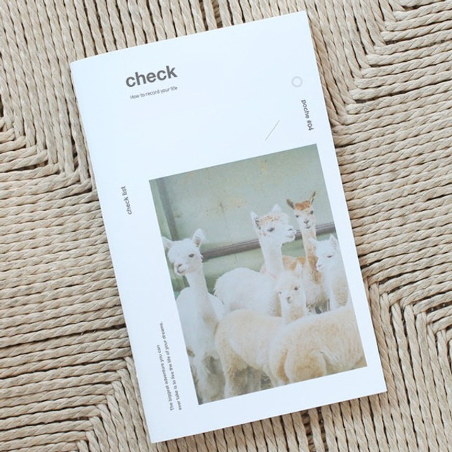 Poche check checklist notebook Poche check checklist notebook