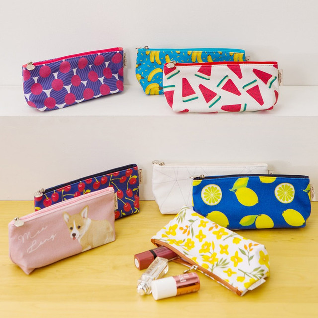 Pattern canvas zipper pouch Pattern canvas zipper pouch