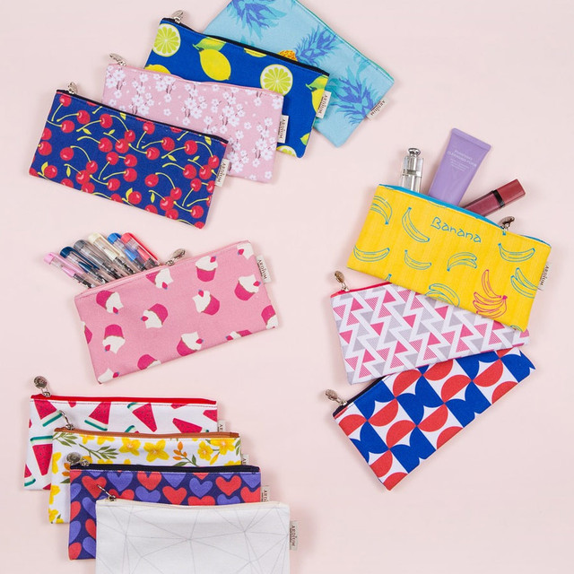 Pattern canvas zipper pencil case Pattern canvas zipper pencil case