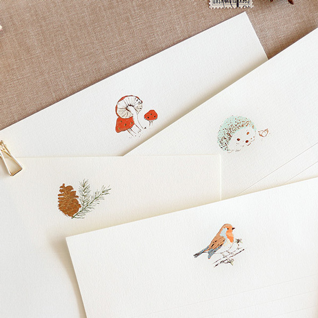 From the forest letter paper and envelope set From the forest letter paper and envelope set