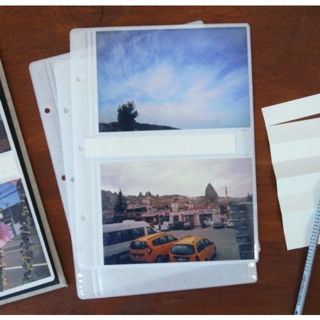 Refill pages for 4X6 slip in pocket photo album Refill pages for 4X6 slip in pocket photo album