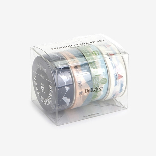 Dailylike Landscape deco masking tape set of 4 Dailylike Landscape deco masking tape set of 4