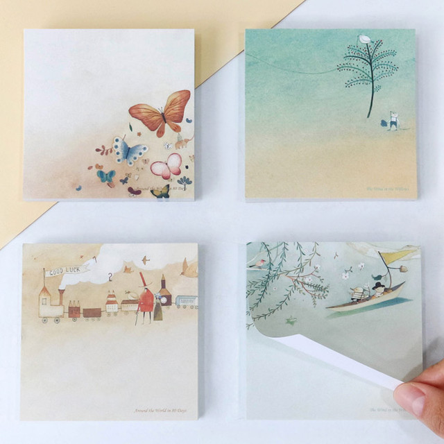 Classic story Around the world in 80 days memo notepad Classic story Around the world in 80 days memo notepad