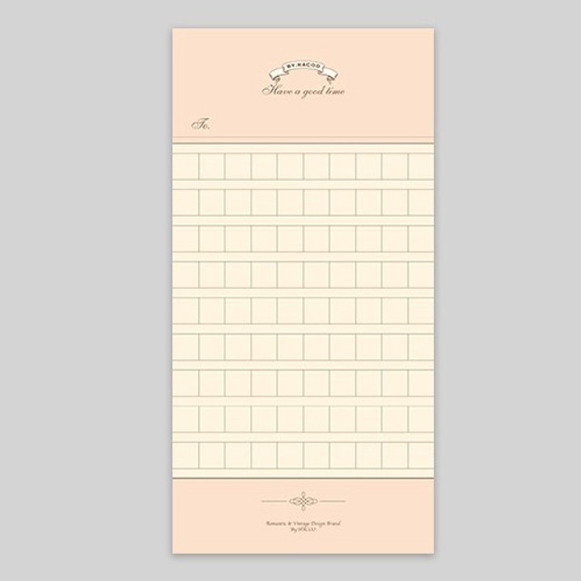 NACOO Have a good time squared manuscript paper notepad NACOO Have a good time squared manuscript paper notepad