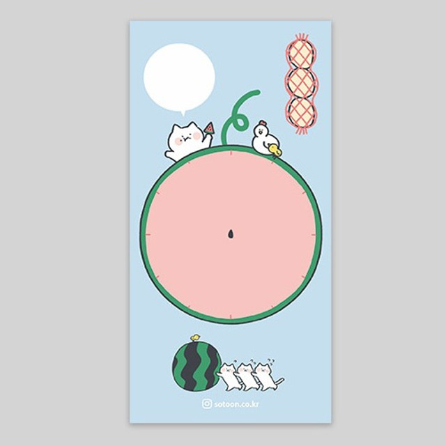 NACOO Watermelon cat timetable planner notepad NACOO Watermelon cat timetable planner notepad