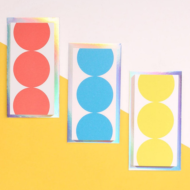 Lucalab Neon three dots plain notepad Lucalab Neon three dots plain notepad