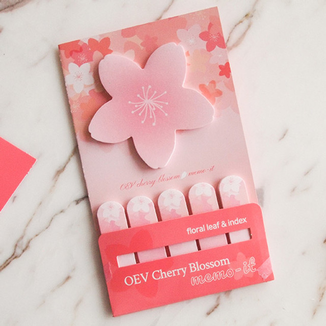 N.IVY Oev cherry blossom sticky memo it notepad set N.IVY Oev cherry blossom sticky memo it notepad set