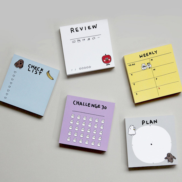 Gunmangzeung Ghost pop checklist memo planner notepad Gunmangzeung Ghost pop checklist memo planner notepad