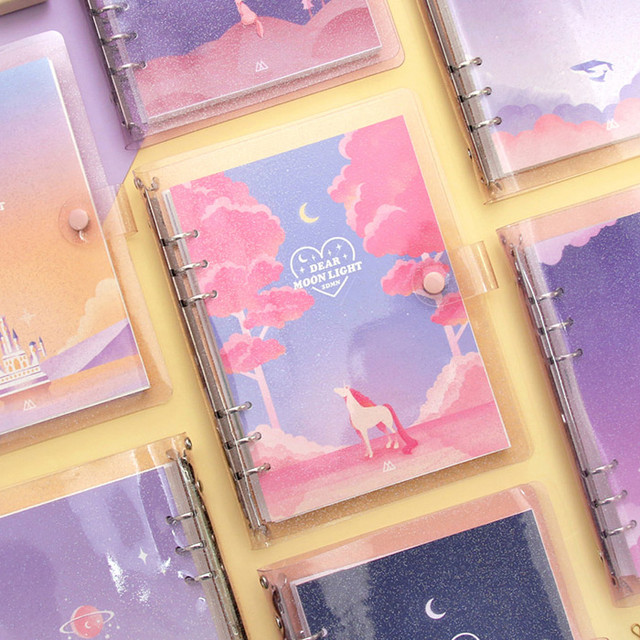 Second Mansion Moonlight 6-ring A5 size grid notebook Second Mansion Moonlight 6-ring A5 size grid notebook