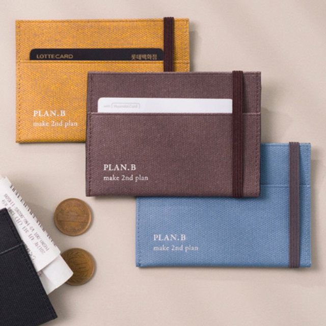 Byfulldesign Oxford palm flat card case wallet Byfulldesign Oxford palm flat card case wallet