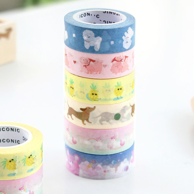 ICONIC Buddy pattern paper deco masking tape ICONIC Buddy pattern paper deco masking tape