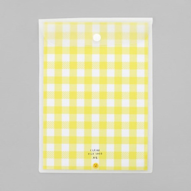 2NUL Smile A4 size clear snap file folder case pouch 2NUL Smile A4 size clear snap file folder case pouch