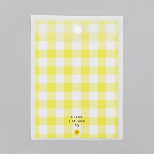 2NUL Smile A5 size clear snap file folder case pouch 2NUL Smile A5 size clear snap file folder case pouch