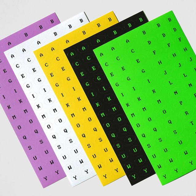 After The Rain 8-bit alphabet paper sticker set After The Rain 8-bit alphabet paper sticker set