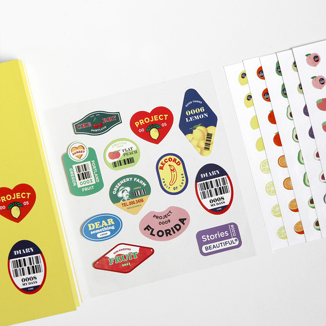 GMZ Fruit and removable sticker pack