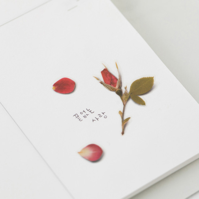 Appree Mini rose press flower deco sticker