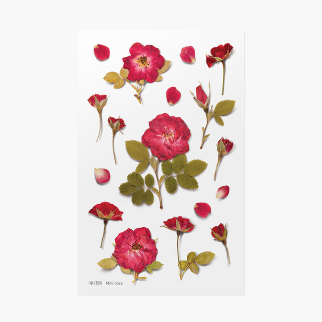 Appree Mini rose press flower deco sticker