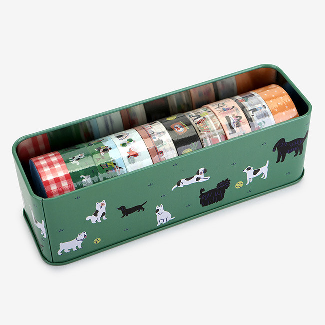 Dailylike Go to picnic 10 masking tapes set with tin case