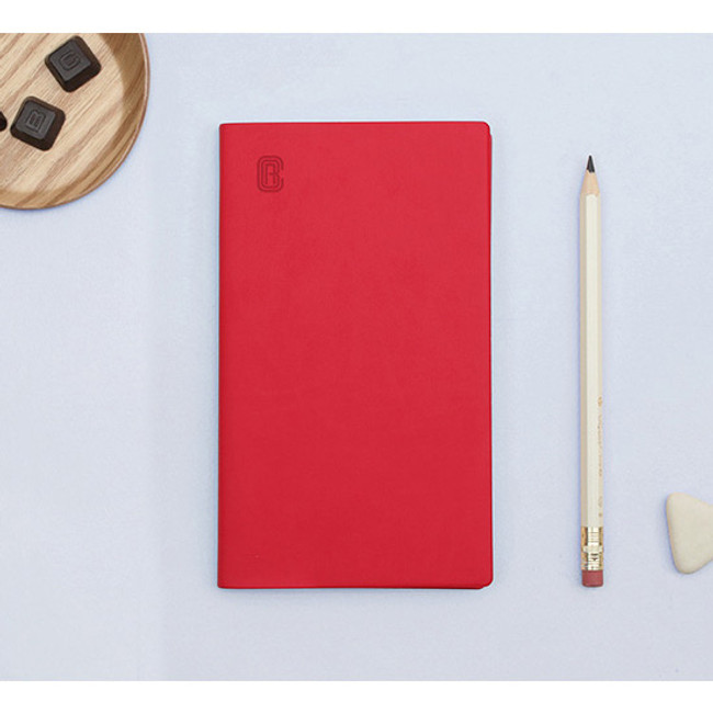 Red - Bookfriends ABC small grid notebook