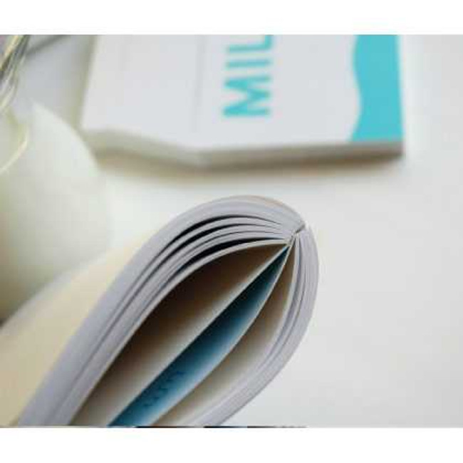 WM Milk packaging shape memo pad, note pad