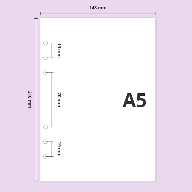 A5 size - Second Mansion Standard A5 6-ring dateless weekly diary