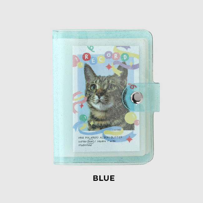 Blue - 2NUL Glitter Instax mini slip in pocket small photo album