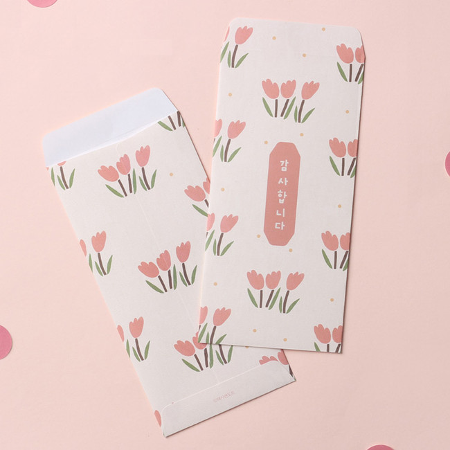 Dash And Dot Cute illustration thanks 5 envelopes set