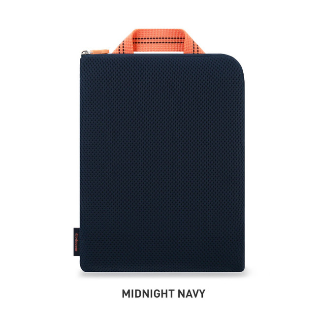 Midnight navy - Monopoly Air mesh extra large iPad zipper tote pouch bag