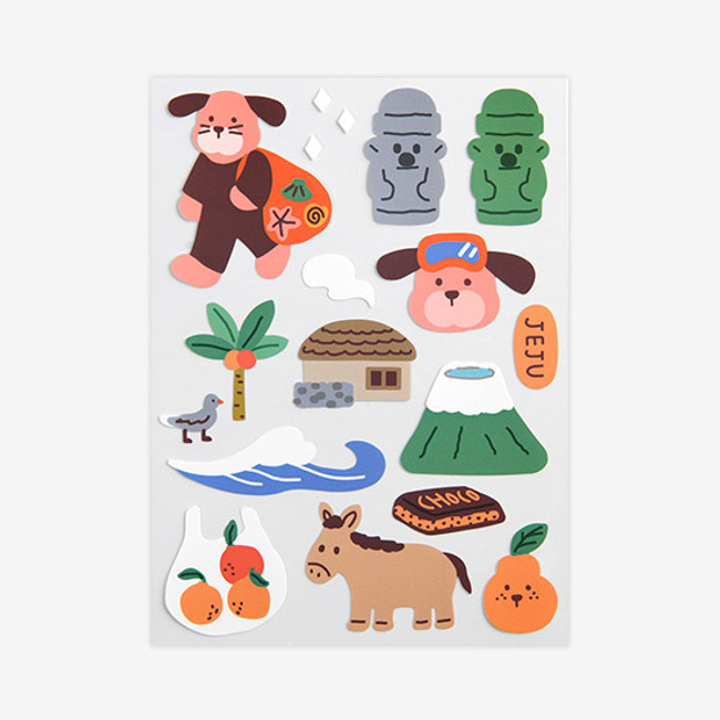 Dailylike Jeju removable paper deco sticker