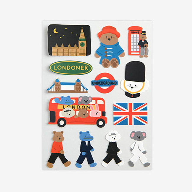 Dailylike London removable paper deco sticker
