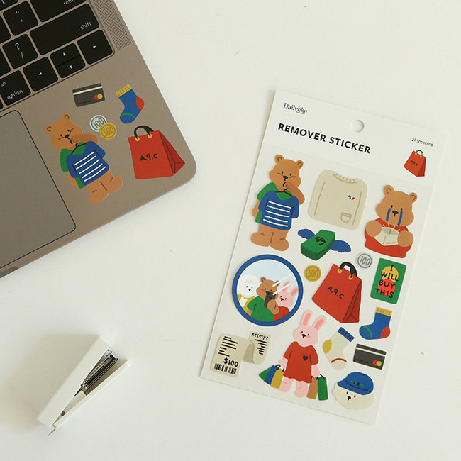 Usage example - Dailylike Shopping removable paper deco sticker