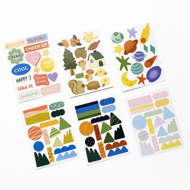 O-CHECK Spring come removable paper deco sticker