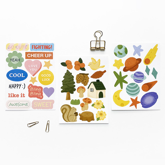 O-CHECK Spring come removable paper deco sticker