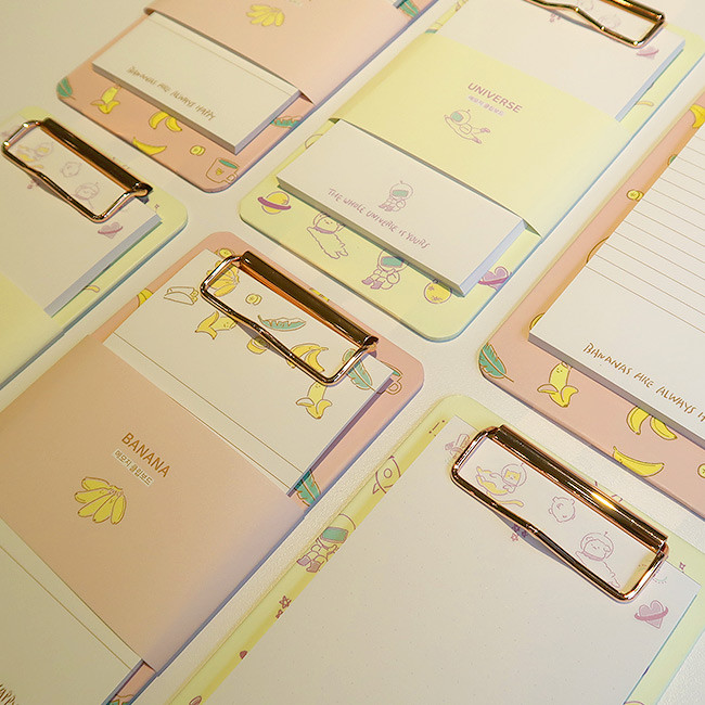 N.IVY Buri clipboard memo holder with 30 notes sheets