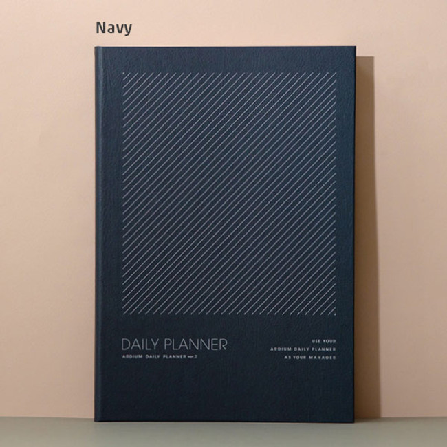 Navy - Ardium 12 months dateless daily planner scheduler ver2