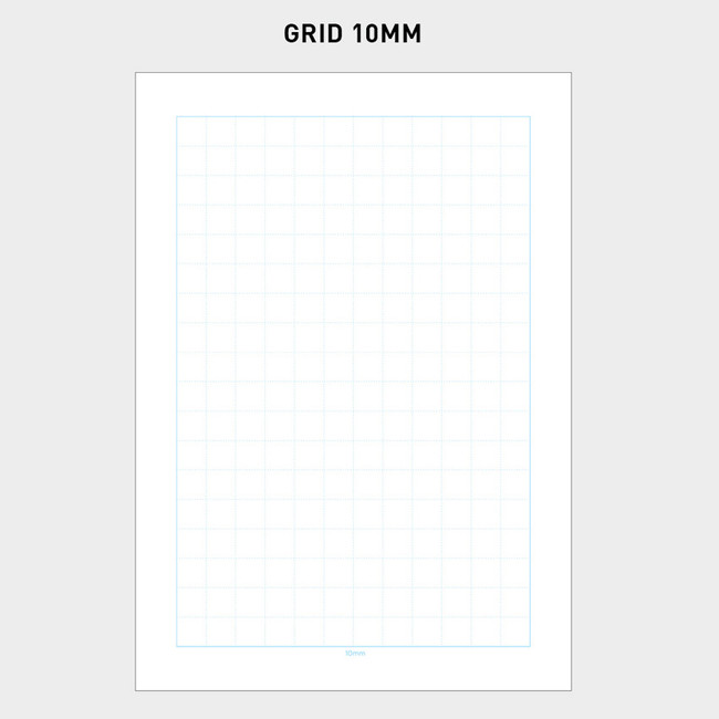 10mm - 2NUL Editor pick 6-ring grid note paper refill