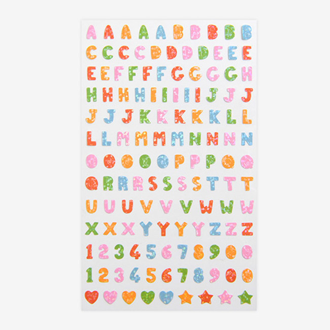 Dailylike Alphabet hologram removable sticker