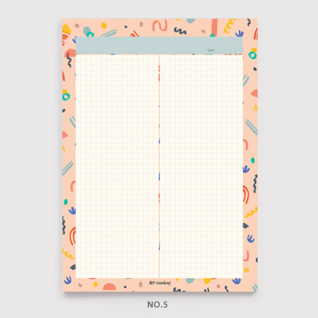 No.5 - Oh-ssumthing O-ssum B5 size grid memo notes notepad