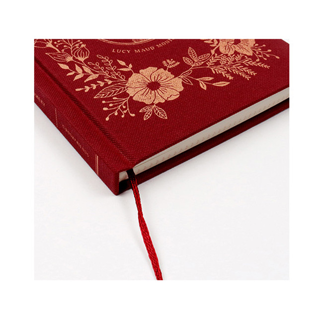 Ribbon bookmark - Anne medium hardcover undated monthly planner notebook