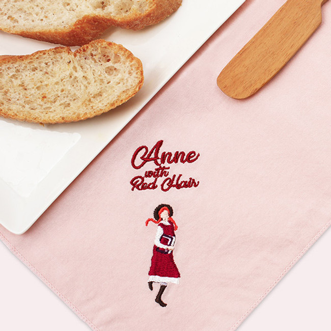 Usage example - Bookfriends Anne with Red Hair cotton handkerchief hankie