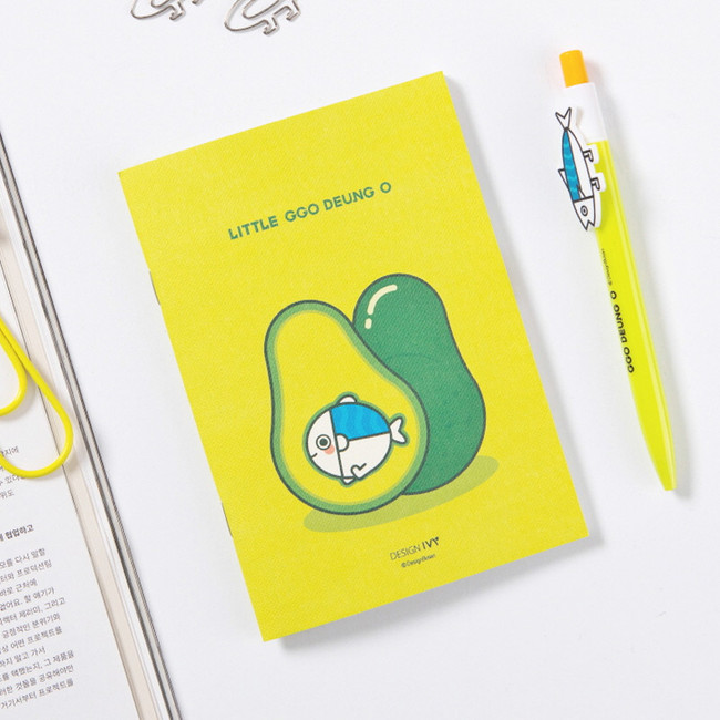 DESIGN IVY Little Ggo Deung O small grid and lined notebook